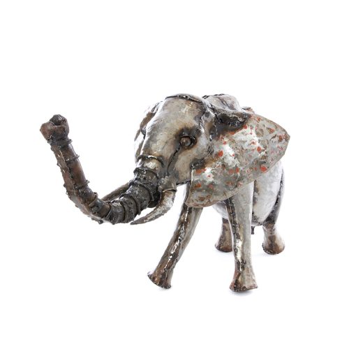 Baby Elephant Oil Drum Sculpture Default Title